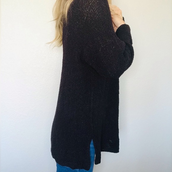 Eileen Fisher Rayon Sweater Relaxed Fit in Plum Sz Medium - Picture 4 of 7